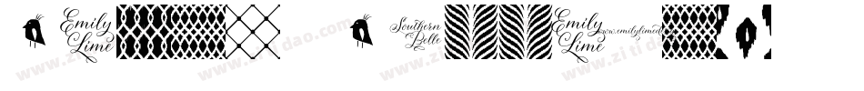 Peoni Patterns字体转换